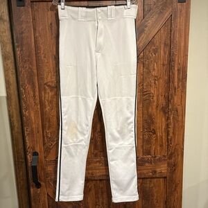 Easton Men's White Pants with Black Stripes